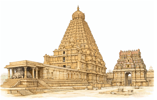 Brihadeeswarar Temple — an 11th century UNESCO World Heritage masterpiece of Chola architecture