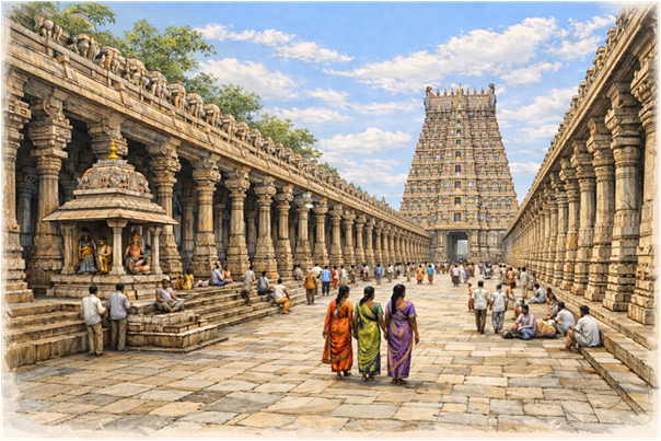 Ramanathaswamy Temple — the grand corridors of one of Hinduism's sacred pilgrimage sites